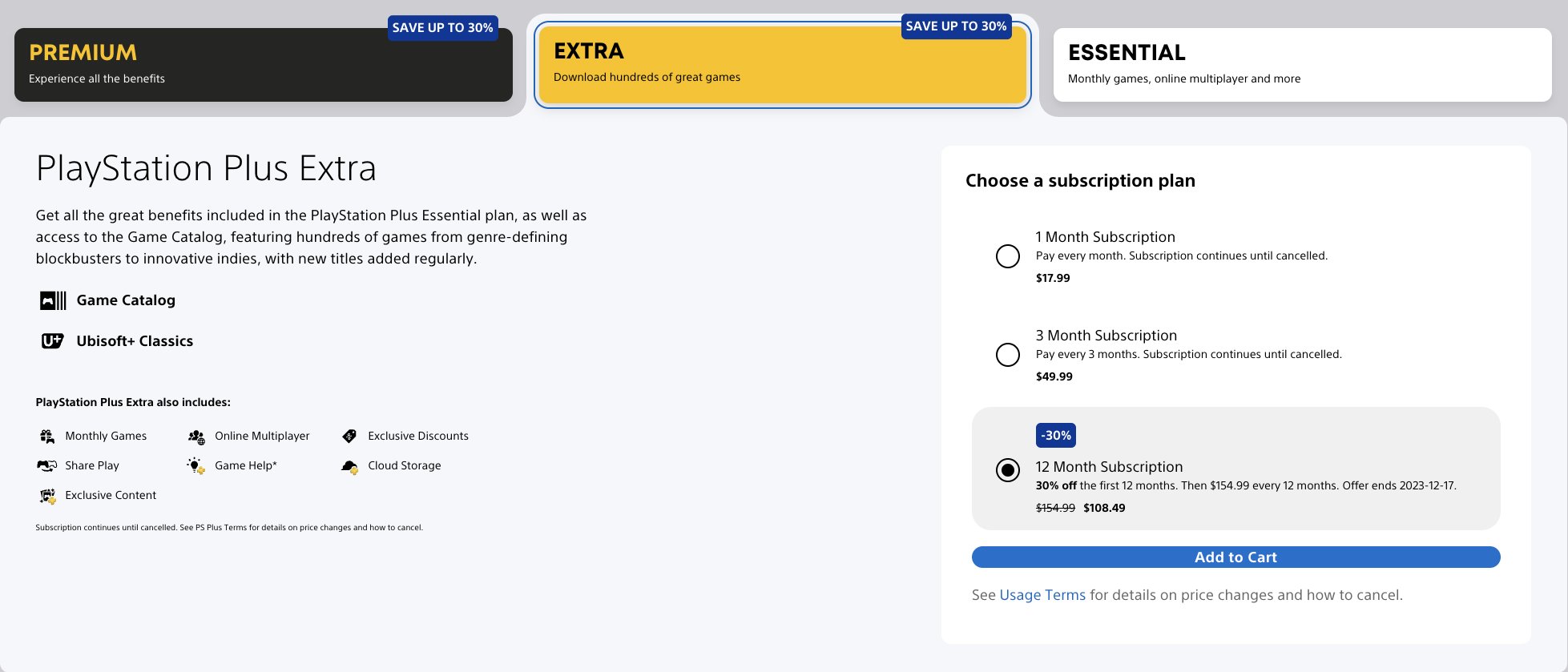 PlayStation Plus Premium 12 Months Subscription ACCOUNT