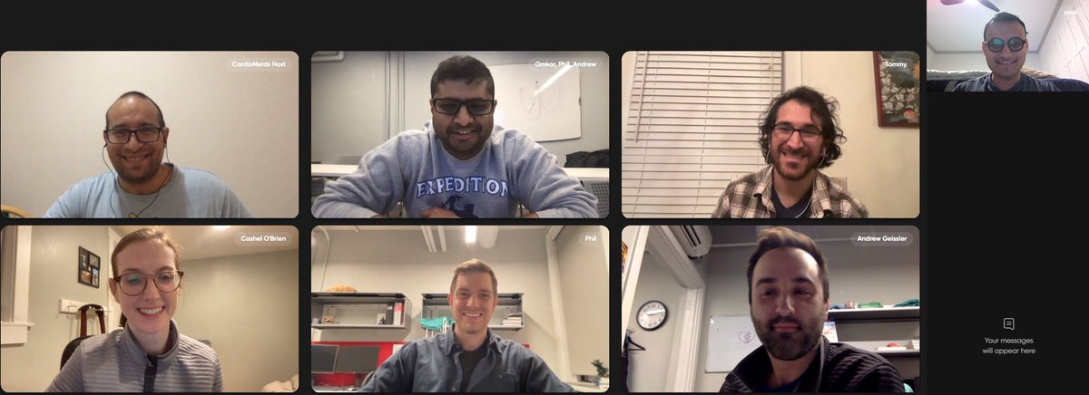 🎙️ @CardioNerds Recording in Progress...THRILLED to host Maine Medical Centre Cardiology Fellowship for the 1st time! @OmkarBetageriMD @Maxieafari Grateful to @jsaef1 & @ThomasMDas for hosting this #ACHD Case Report episode!