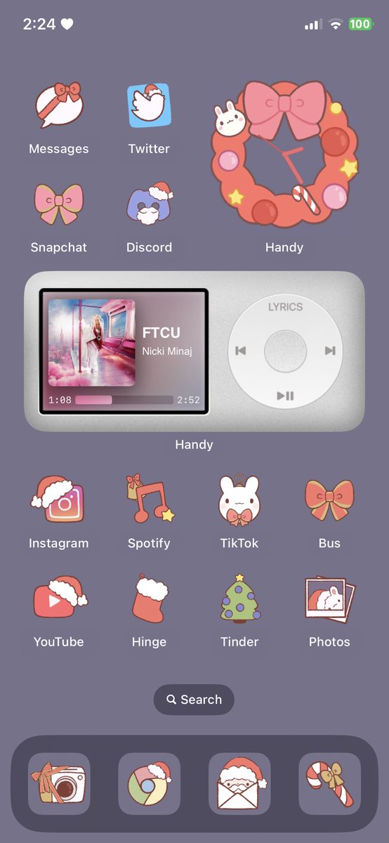 romilly's tweet image. my cute little christmas theme