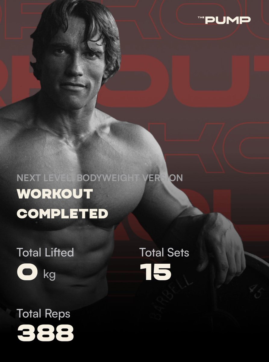 That was tough! #ArnoldsChallenge #arnoldspumpclub