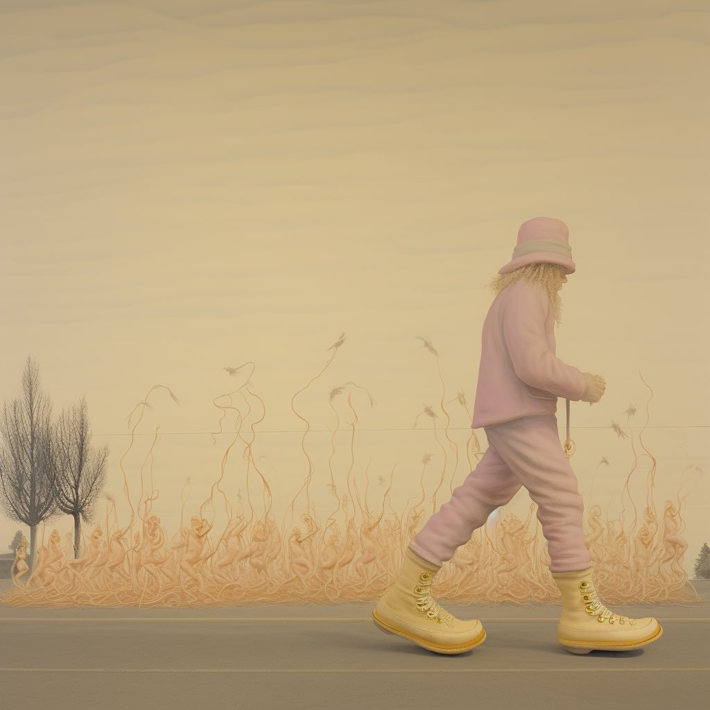 For reals, I ducked out to work on my boot game.  

#AIart #midjourney