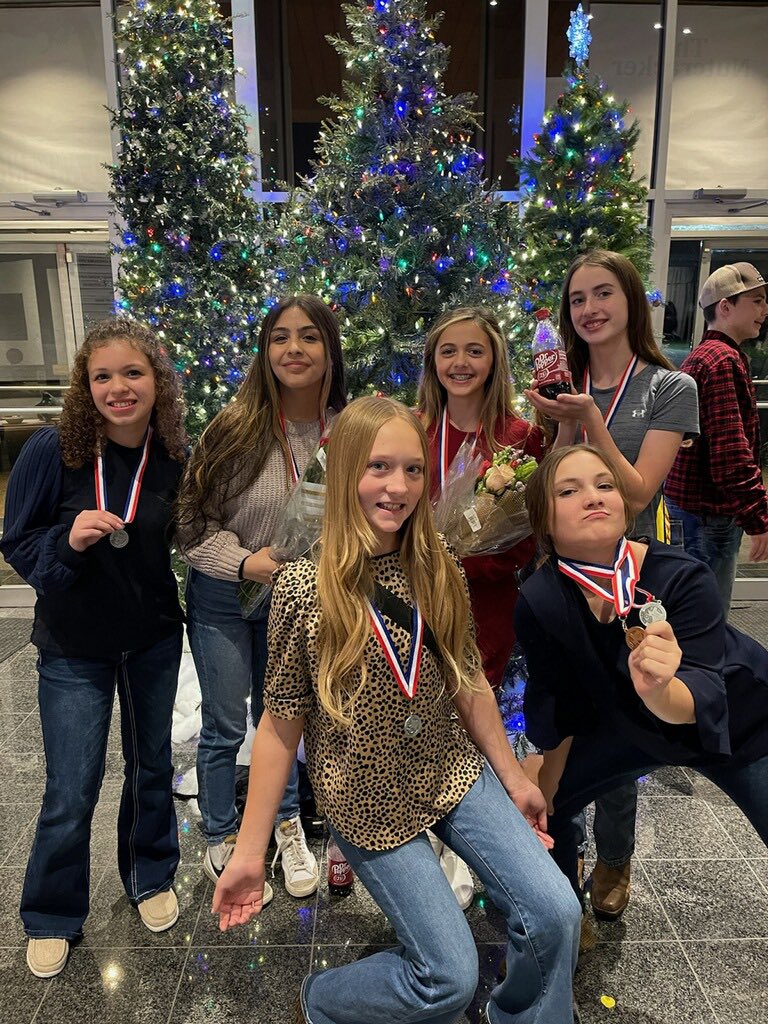 So proud of my kiddo and her cast mates for taking 2nd at the JH One Act Play District Contest! And my little actress got Honorable Mention All Star Cast Member!