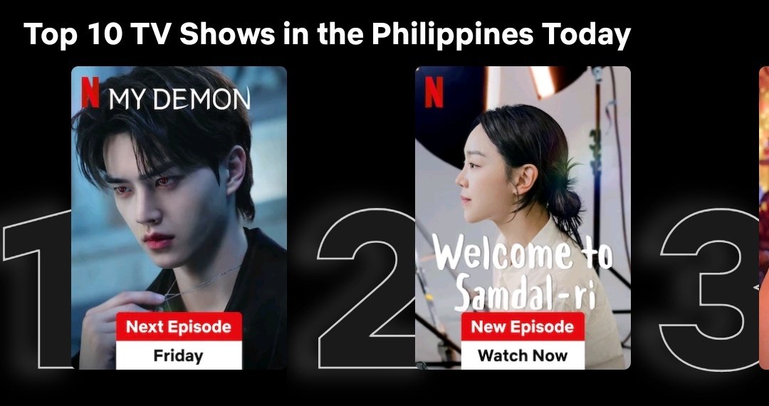 LoveAmazingLee's tweet image. ' My Demon' continues to dominate & remains top 1 in #NetflixPH 
#mydemon #kimyoojung #songkang