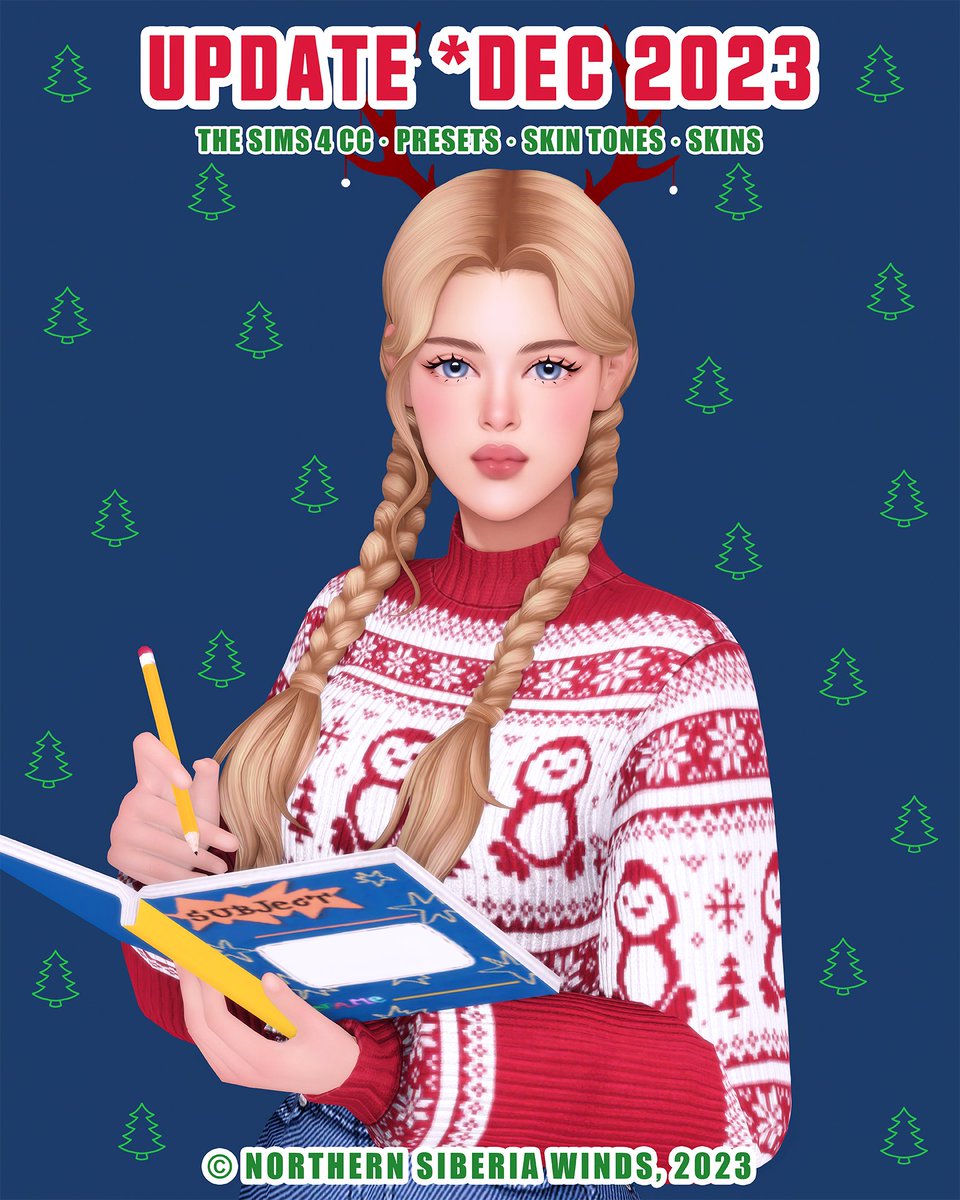 BIG CC UPDATE *DEC 2023 (RENT PATCH)🎄

🎁 New skin textures, preset updates, new preset options for different ages and much more!
🔗 Mоre infо and DL in biо!

#TS4 #TheSims4 #TS4CC #thesims4cc
