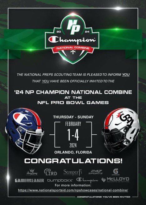 Thank you @NPShowcases for the official invite! @GHoward_Scout @GregBiggins @BrandonHuffman @OfficialKOBros @RCHS_Dauser @BHildebrandRCHS
