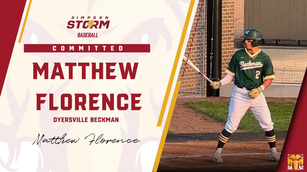 I am extremely blessed to announce my commitment to Simpson College to further my academic and baseball career. I would like to thank God, my family, my coaches, and my teammates who helped me to reach this goal. <a href="/StormBaseballSC/">Simpson Baseball</a> <a href="/Beckman_BSB/">Beckman Catholic Baseball</a> @ITravelBsbl