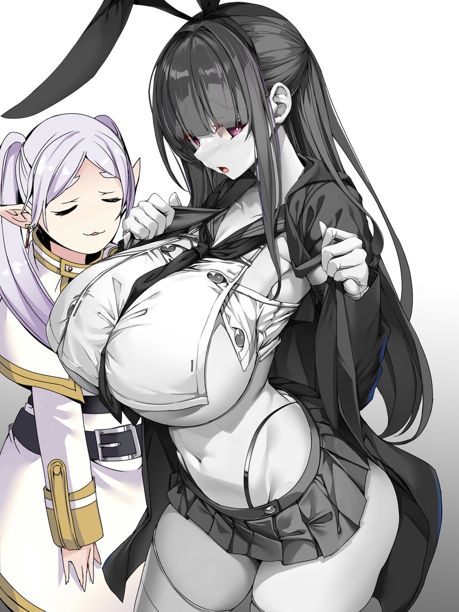 島風くん　調教 島風のエロ画像/イラスト「今回は珍しく葬送のフリーレンネタででございます。 島風、お前の服は強力過ぎたんだ」|