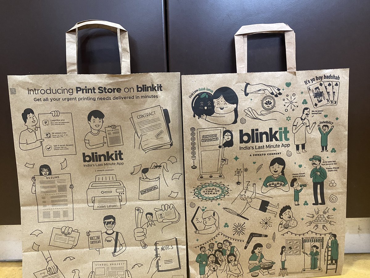 BlinkIt is killing it! Excellent user interface, thoughtful curations as per the occasions and season, adding new fab services to their basket (like instant delivery of print outs, make up and plants delivered in 15 mins)- this app is such a luxury, and is miles ahead of its