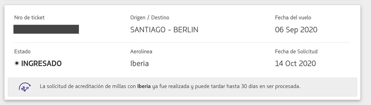 vRy66's tweet photo. @LATAM_CHI Hola, me podrían ayudar? Estaba revisando mis millas para ingresar un vuelo reciente. Y me di cuenta que este vuelo que adjunto ingresado en octubre de 2020, nunca sumó las millas correspondientes. Me ayudan? Gracias! https://t.co/IlJDp9ZSS5