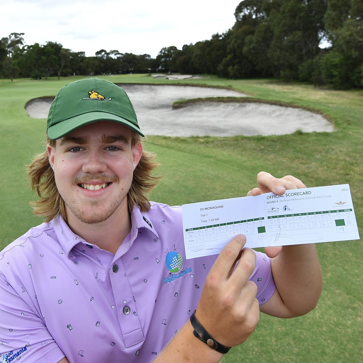 The first albatross in #sandbeltinvitational history 🙌 Well done Eli Monaghan 👏 #melbournesandbelt #visitvictoria #visitmelbourne #agolfinggreat #geoffogilvyfoundation