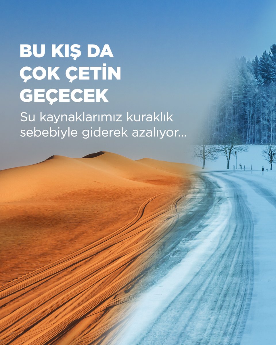 Meteoroloji Genel Müdürlüğü’nün raporuna göre,  Türkiye geneli 2023 yılı Ocak ayı yağışları normalin altında gerçekleşti. 
Böylece geçtiğimiz yıldaki Ocak ayı yağışı Türkiye genelinde son 22 yılın en düşük seviyesine indi. #BenimMirasımSu