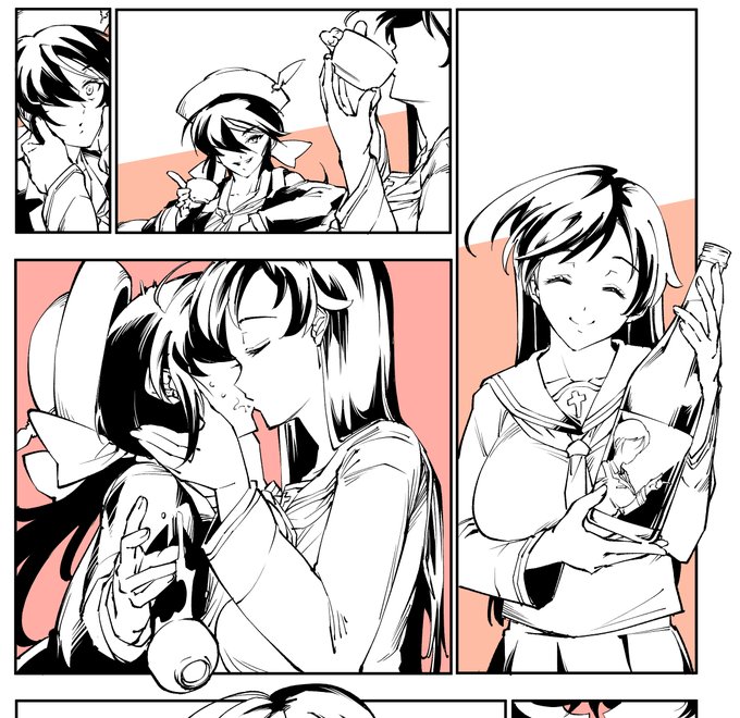 あとは彩色とオノマトペ。線描でディティールの描き込みは今後これくらいはしていきたい。そうダブル女医のバストの持ち上げとか。 