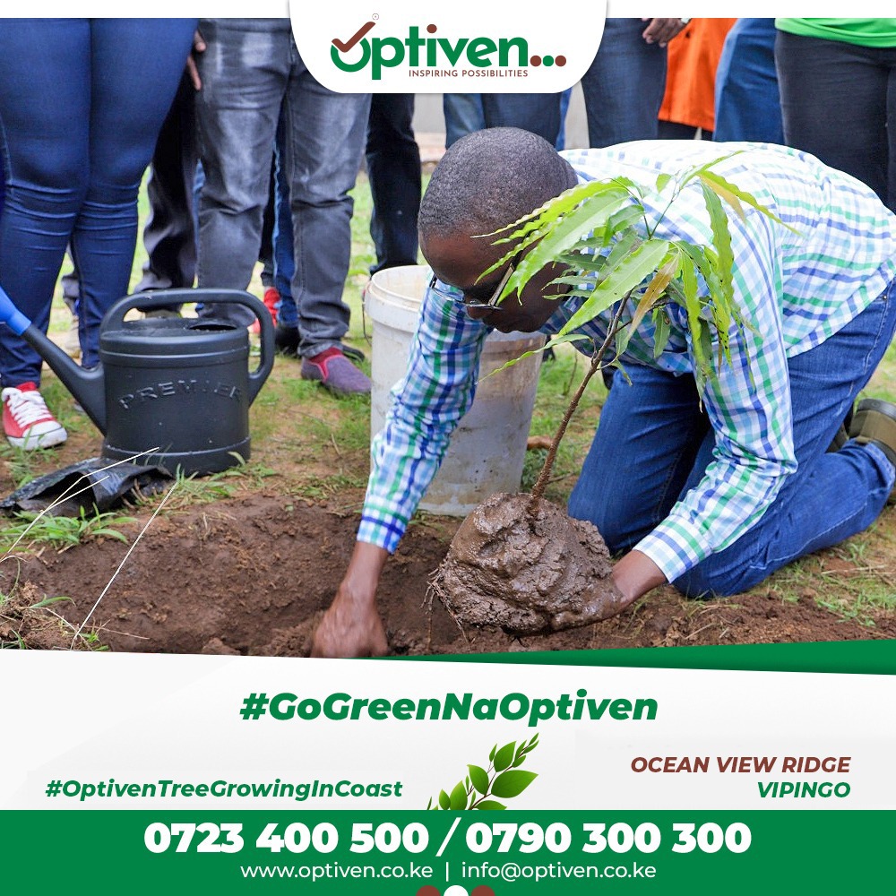 _CrazyNairobian's tweet photo. Today we #GoGreenNaOptiven at Ocean View Ridge, Vipingo, and transform it into a green beacon of hope.
Optiven are at the forefront to lead us in building a sustainable tomorrow. You can be part of this green journey 👌
#OptivenTreeGrowingInCoast https://t.co/daoM6AjZvq