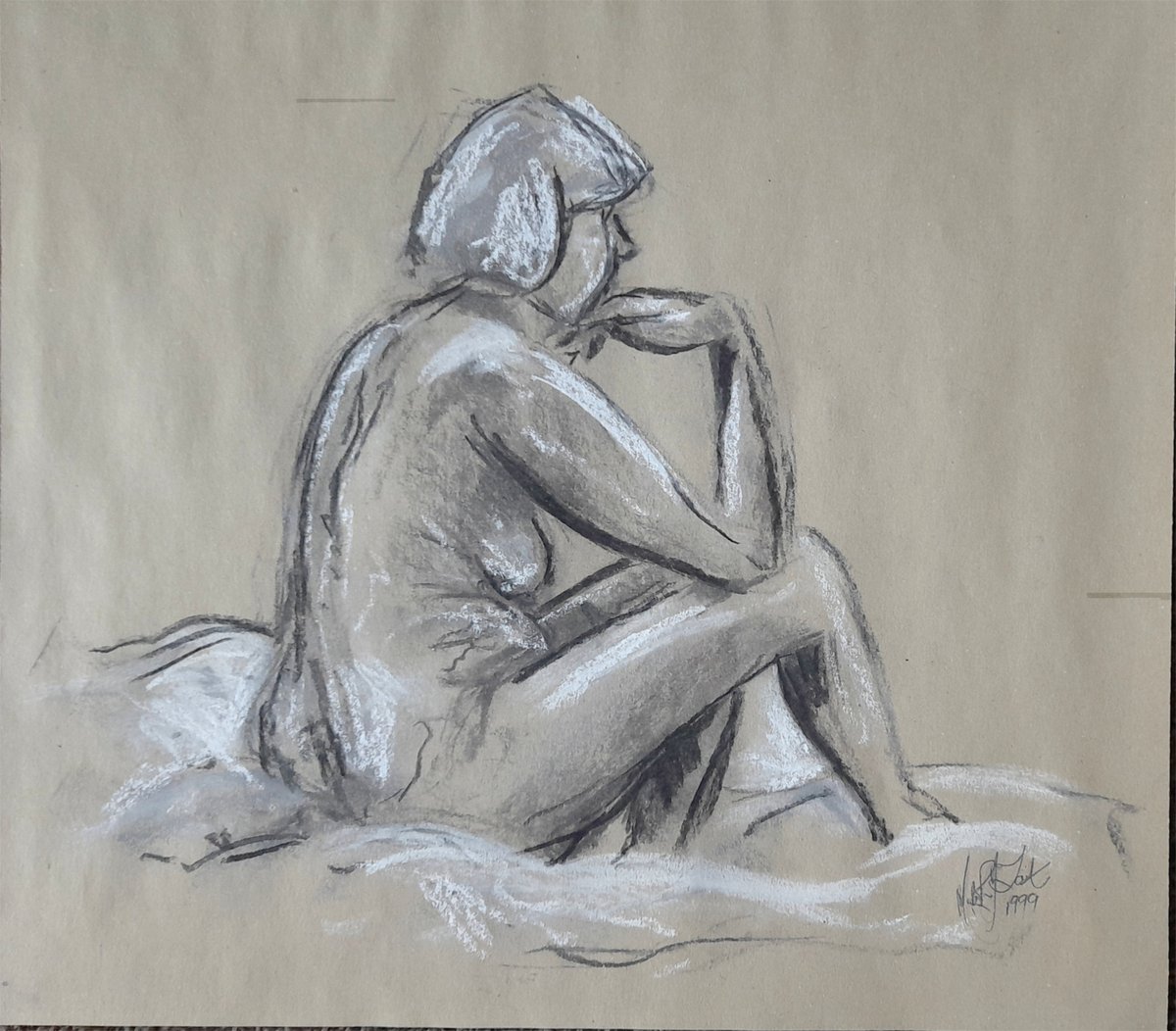 malcolmtait's tweet photo. I joined a choir three months ago and tomorrow night will be my first public performance with them so I shall be practising today, hence no daily sketch so today's is an old one from 1999. Tomorrow nights dress code.  #singing #choir #nervous #sketch #drawing #art https://t.co/rahDTyZwaw