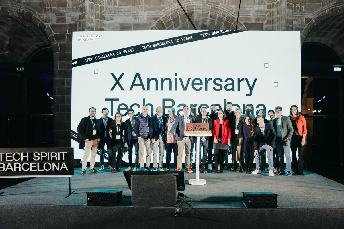 TechBarcelona's tweet photo. About last night 🥳🍾🎂#TSB23 https://t.co/lTryHtqs9L