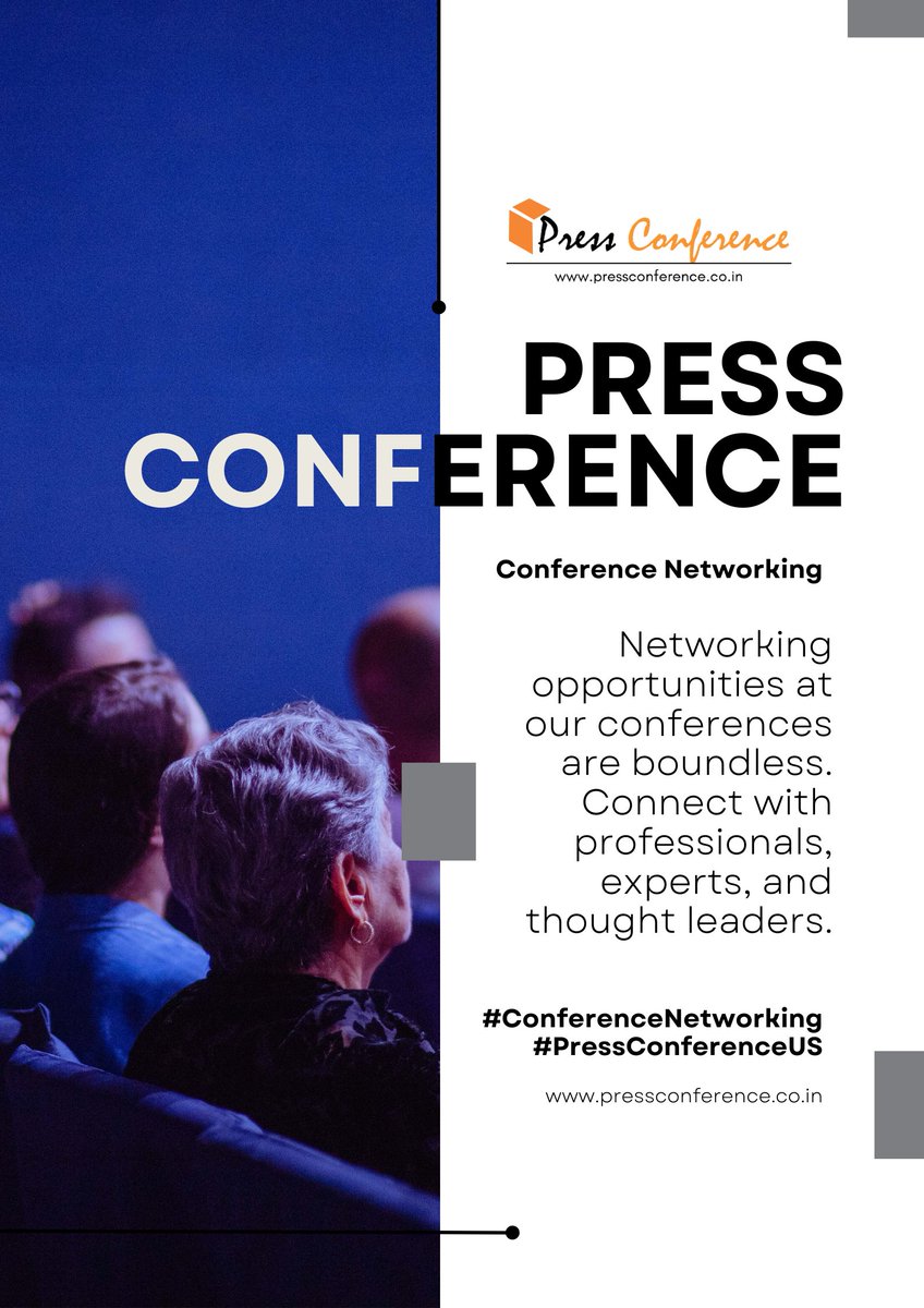 ConferenceUs's tweet image. Conference NetworkingNetworking opportunities at our conferences are boundless. Connect with professionals, experts, and thought leaders. #ConferenceNetworking #PressConferenceUS pressconference.co.in