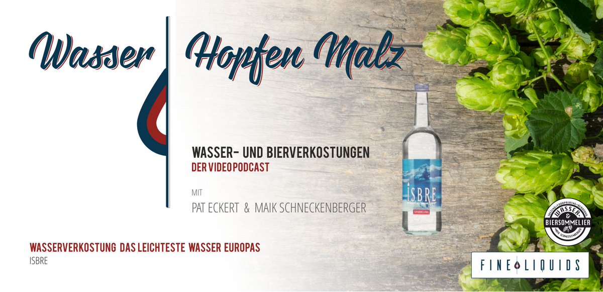 patsec's tweet photo. WASSER HOPFEN MALZ: *Isbre* - das LEICHTESTE Wasser Europas https://t.co/IgXdYghZAI via @YouTube https://t.co/P0GJjCkElA