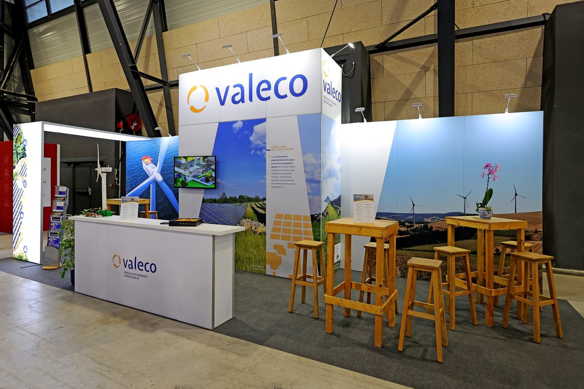 adequatexpo's tweet image. @GROUPEVALECO nous a fait à nouveau confiance pour @Energaia_ , forum des énergies renouvelables.
Arche lumineuse, #cloisons interchangeables, luminaires et #écranLED, mobilier et #comptoir d’accueil : tout pour un salon réussi, des visiteurs satisfaits et une 🌍 préservée !