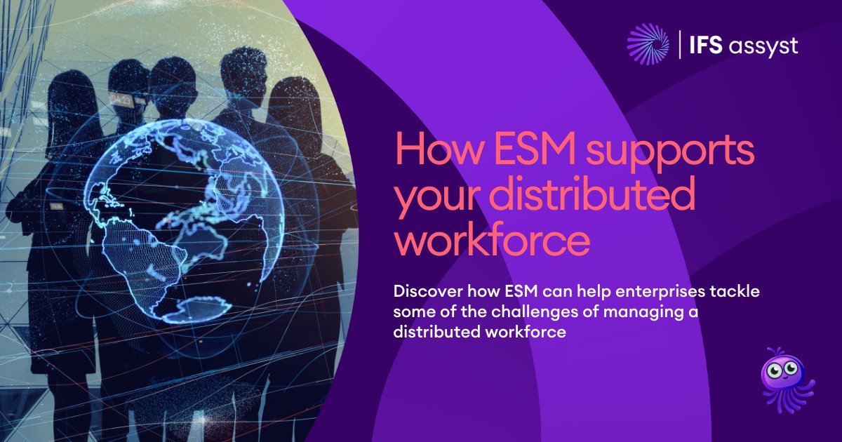 Efficiently navigating the complexities of managing a geographically dispersed workforce necessitates specific tactics. #EnterpriseServiceManagement can help.

Learn how #ESM effectively facilitates and optimizes processes for your distributed personnel.
ifs.link/dMwOJ5