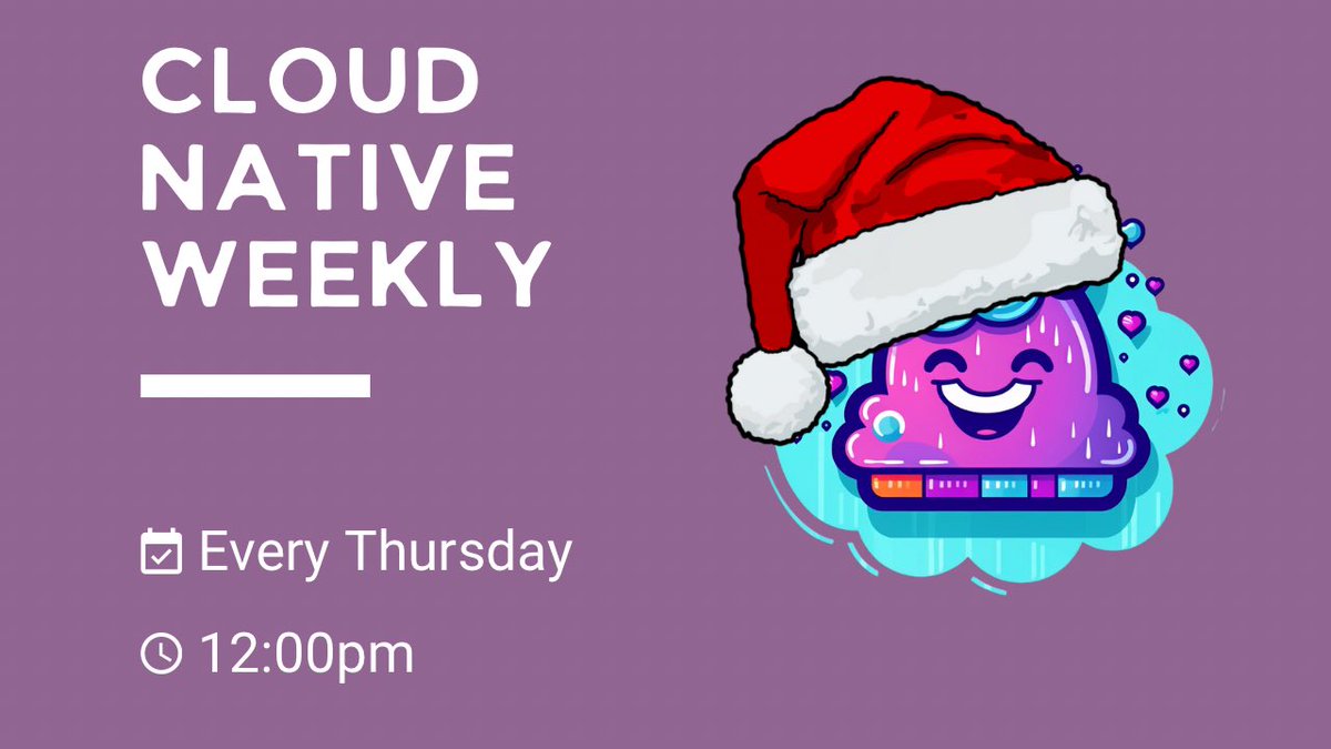 CloudNativeWeek's tweet photo. Hi! Happy Holidays and thanks for tuning in this year! 

We’re taking a short break to wrap up 2023, but we'll be back with more awesome content in 2024. 🎙️

Stay safe, have fun, and see you next year. Cheers! 🎉

#CloudNativeWeekly #Kubernetes #Azure #AWS #GCP #CloudFamily https://t.co/m6ta5S9GVy