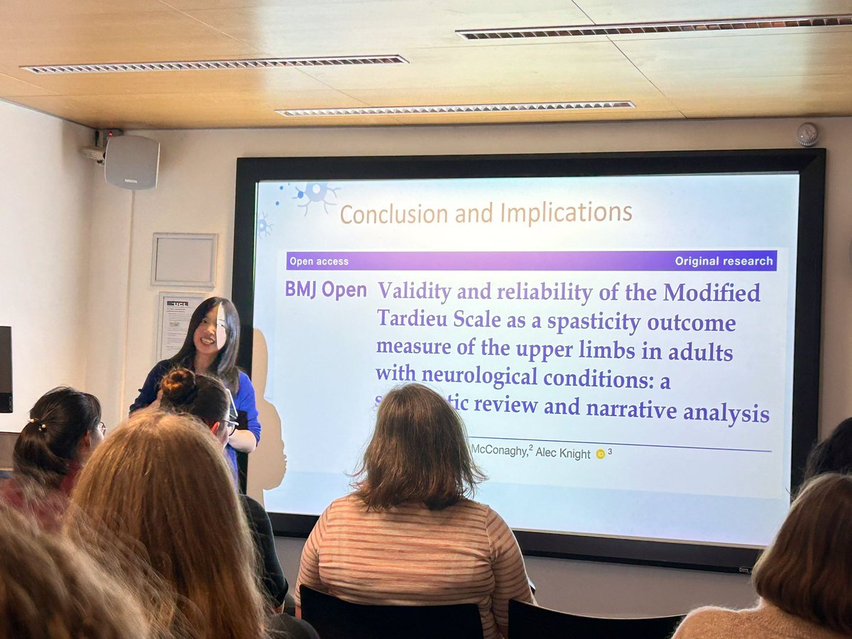 OtNeur's tweet photo. Huge congrats to the @CAHPR_London research presentations winners! Shu Xiaoyi @RoyalFreeNHS and @Bec_speechie @NHNN_therapies 

Impressive work and delivery of findings in a 3 min lightening talk ⚡️🤩 https://t.co/pLNxRtLHGS