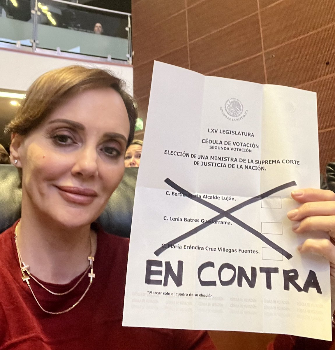 2:20 am
Senado de la República.
Voto en contra de someter a la Corte al Presidente.