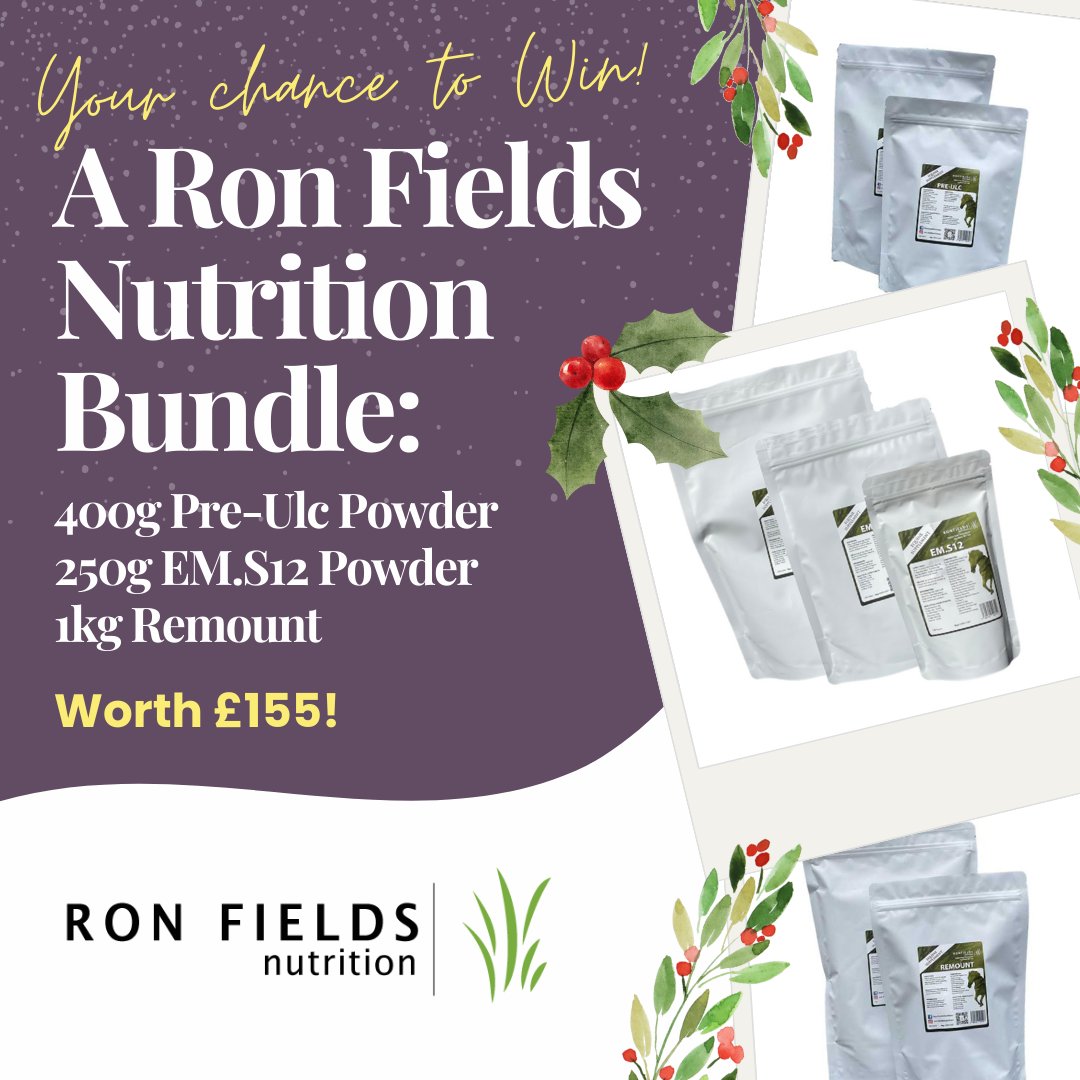 Fancy winning a Supplement Bundle from <a href="/RonFNutrition/">Ron Fields Nutrition</a> for your horse worth £155? To be in with a chance to maintain and improve your horse's health this winter, enter the competition here - horsemart.co.uk/12-competition…