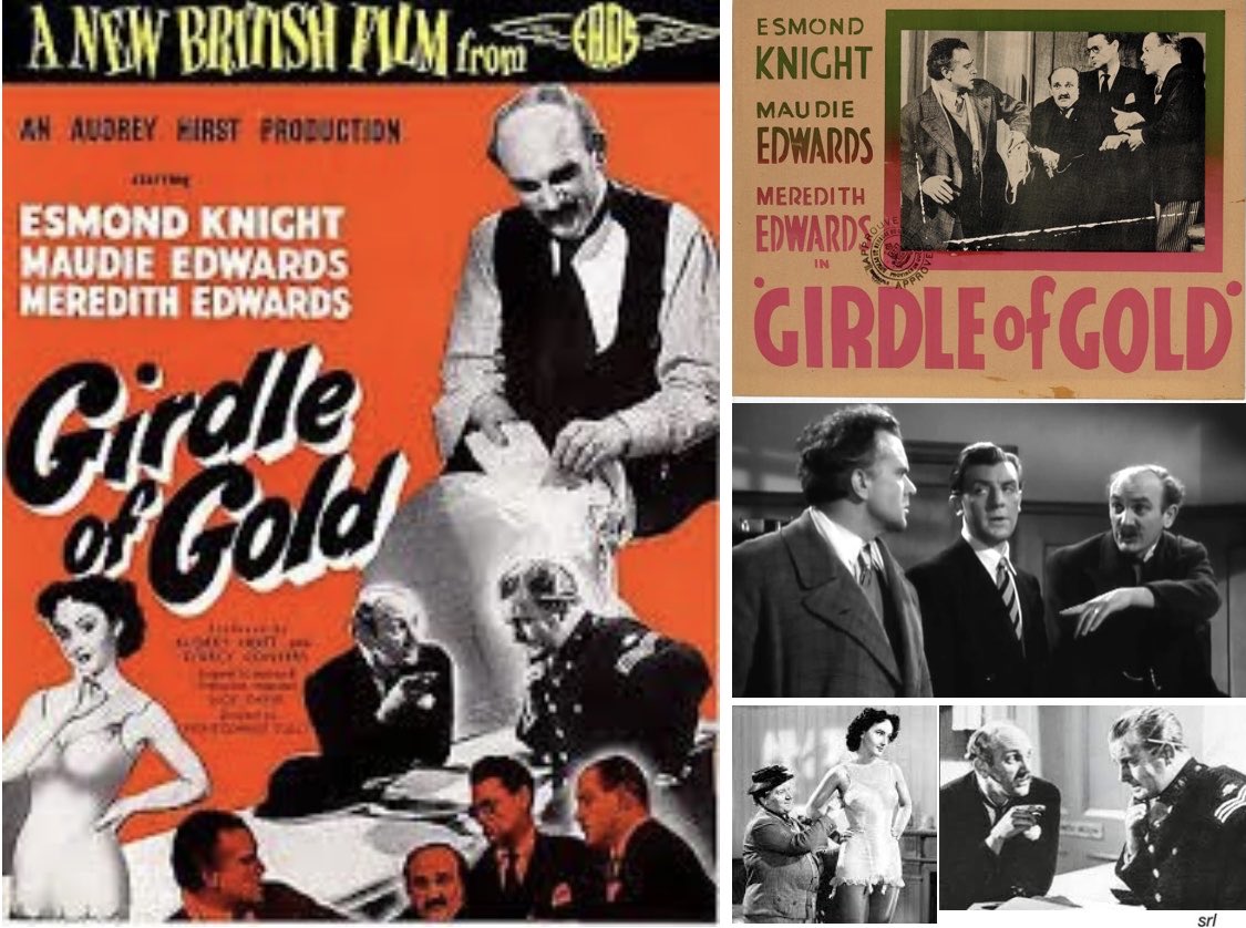 SaveRedlandLibr's tweet photo. 9:30am TODAY on @TalkingPicsTV
The 1952 #Comedy film🎥 “Girdle of Gold” directed by #MontgomeryTully & written by #JackDawe
🌟#EsmondKnight #MaudieEdwards #MeredithEdwards #PetraDavies #GlynHouston #TonieMacMillan #KennethEvans #RogerMaxwell #HumphreyMorton #IvanCraig https://t.co/m2Fs1FNdEk