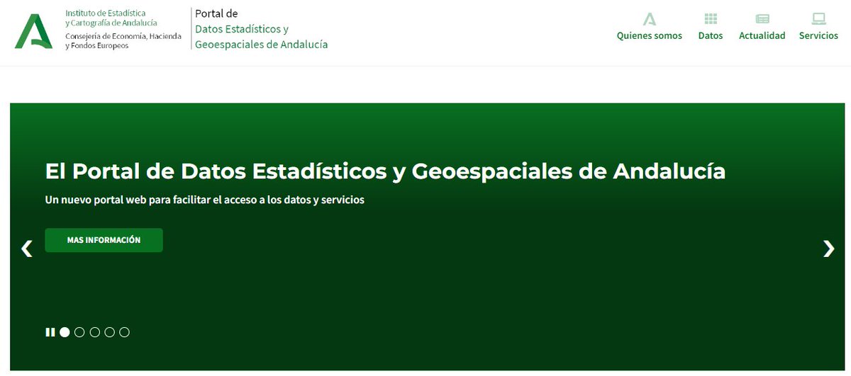 tycgis's tweet image. 🌐➡ El Instituto de Estadística y Cartografía de Andalucía pone a disposición de los usuarios el Portal de Datos Estadísticos y Geoespaciales de Andalucía (Portal DEGA).

Enlace: juntadeandalucia.es/institutodeest…

#IDEEs #cartografía