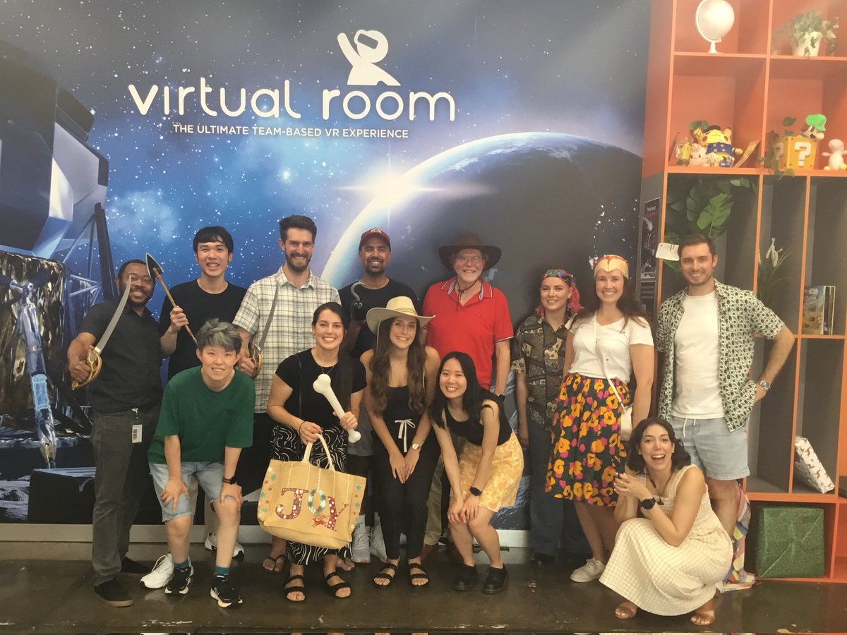 Clemons Lab (@clemons_lab) on Twitter photo Things we learnt at this year's end of year party:
- throwing things to people in zero gravity is hard π©βπ
- when being attacked by dinosaurs, aim for the mouth π¦
- 2023 in <a href="/Clemons_Lab/">Clemons Lab</a> was fabulous; bring on 2024! π€π₯Όπ <a href="/PeterMacRes/">Peter Mac Research</a> Things we learnt at this year's end of year party:
- throwing things to people in zero gravity is hard π©βπ
- when being attacked by dinosaurs, aim for the mouth π¦
- 2023 in <a href="/Clemons_Lab/">Clemons Lab</a> was fabulous; bring on 2024! π€π₯Όπ <a href="/PeterMacRes/">Peter Mac Research</a>