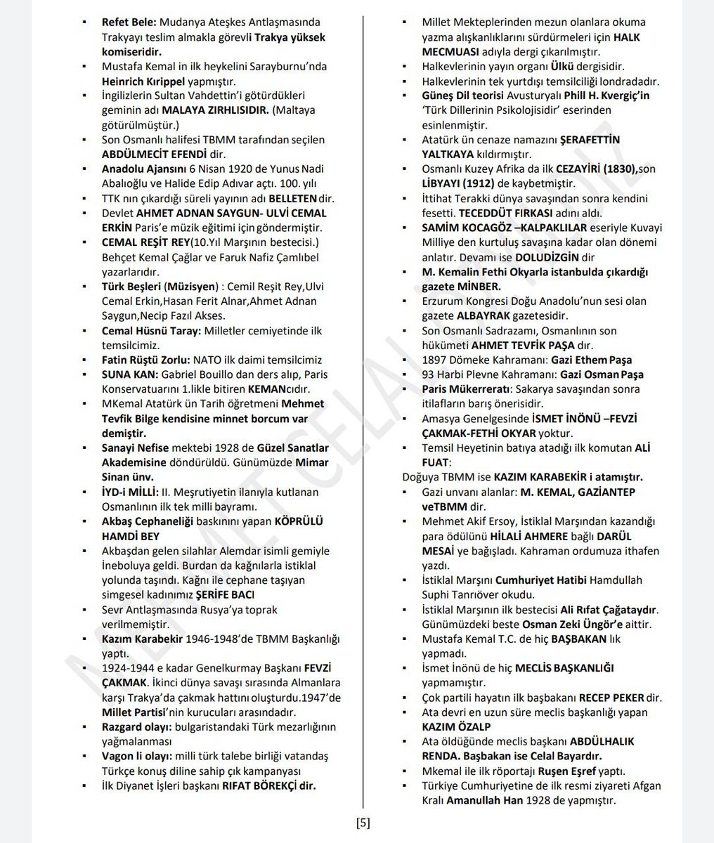 10Sinavhaz's tweet photo. Çıkması Muhtemel Bilgiler🌟 https://t.co/pEZ45R24JZ