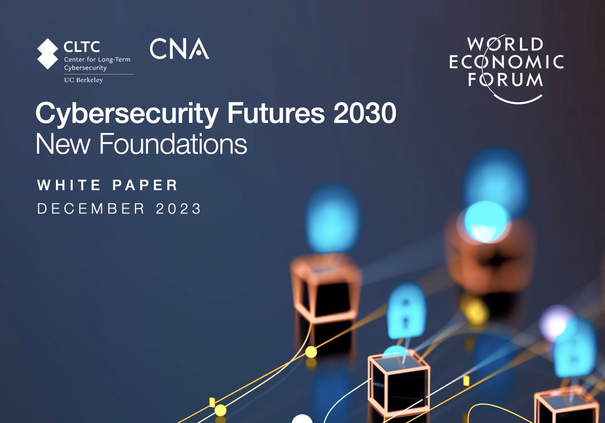 If you have not read @wef Cybersecurity Futures 2030 yet, please put it on the top of your reading pile for 2024. It is a great overview of the current debates and how they will impact #digital futures. I really appreciated the action-oriented recos! 👏 weforum.org/publications/c…