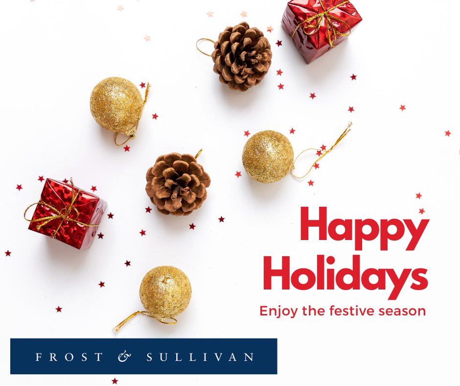 Happy Holidays from everyone at <a href="/FrostSullivanSA/">Frost&SullivanAfrica</a>!!! We hope your holidays will be filled with joy and laughter through the New Year.