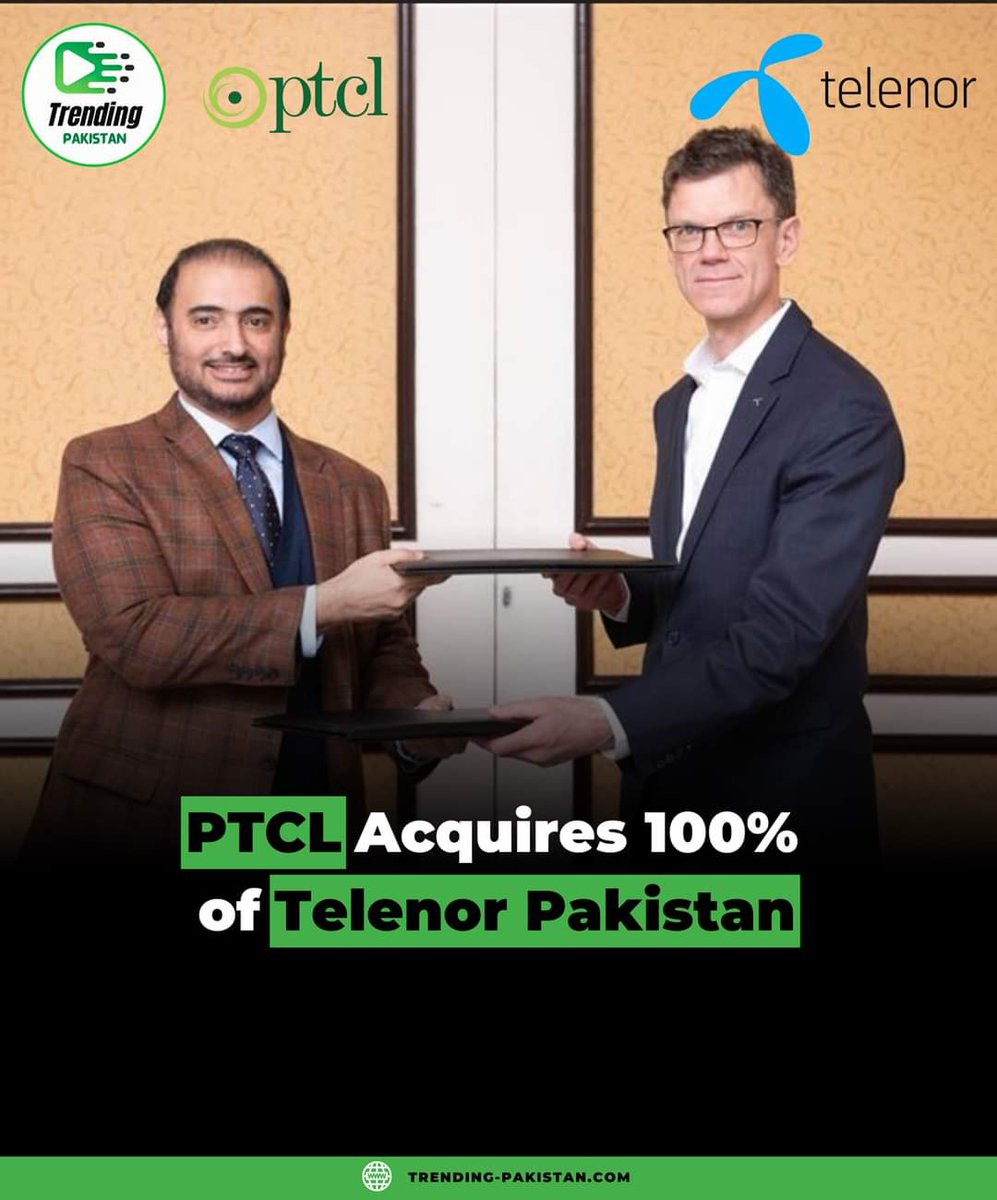 Telenor says goodbye to Pakistan, but hello to a stronger future! 

PTCL acquires Telenor Pakistan to create a leading telecom powerhouse. 

What does this mean for you? 

#TrendingPakistan #TelenorSale #TelecomUnite #Pakistan #PTCL #Telenor