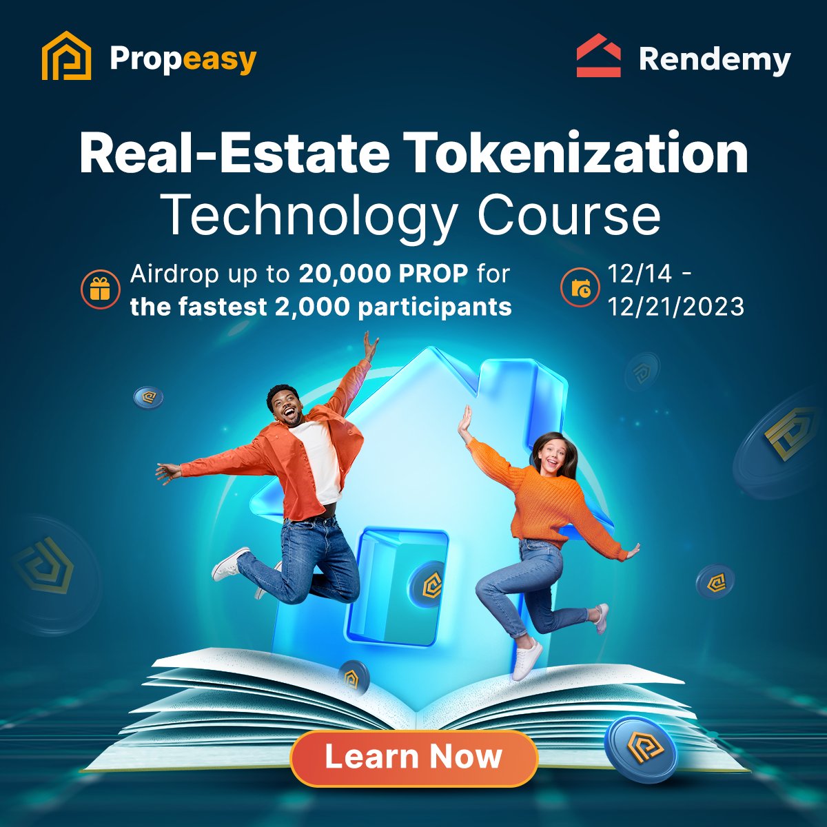 PropeasyGlobal's tweet photo. ๐๐กReady for free #PROP? Quick! 7 days left to join the 'Tokenization' courseโฐ
๐https://t.co/w1ajqAzsjL๐
๐#Airdrop 20000 PROP for 2000 fastest participants๐ฐ
โน๏ธ Details at https://t.co/L88wRqMZ6A
๐งก@Rendemyorg for this learning platform!
#Propeasy #Rendemy #LearntoEarn https://t.co/5fcAcONQ6E