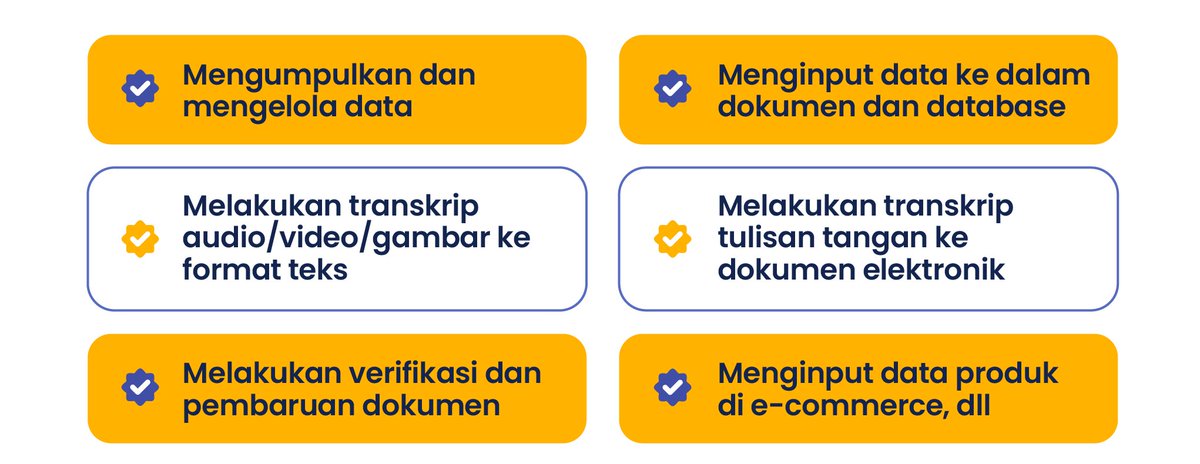 digital_skola's tweet photo. Singkatnya, data entry specialist adalah orang yang bertanggung jawab untuk memasukkan, melakukan verifikasi sampai mengedit data yang dimiliki perusahaan. 

Tapi, gak cuma input-input data aja, kira-kira kayak gini hal-hal yang biasanya dilakukan sama data entry specialist: https://t.co/QqU419qiGS