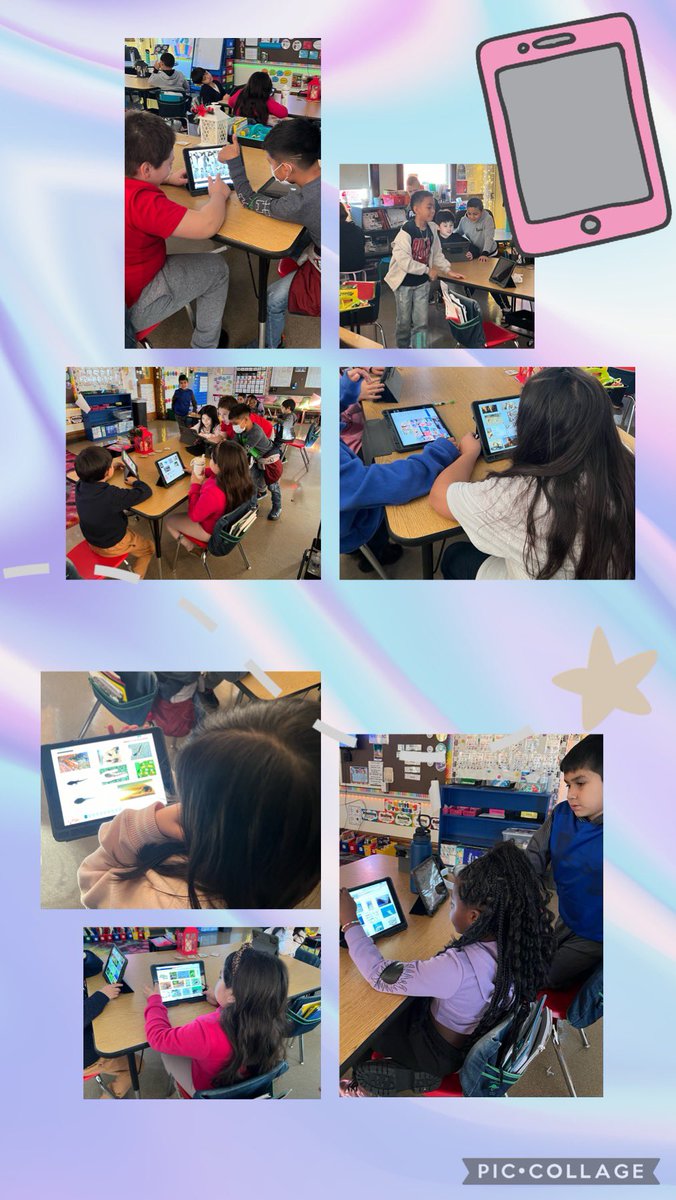 3GJ working on their animal life cycle projects by using safe search engines to find images and learning to save it to their galleries for their Keynote presentations. Thank you @crystalcekal for guiding me to set up these Ss for success! #d100inspires #hiawathapride