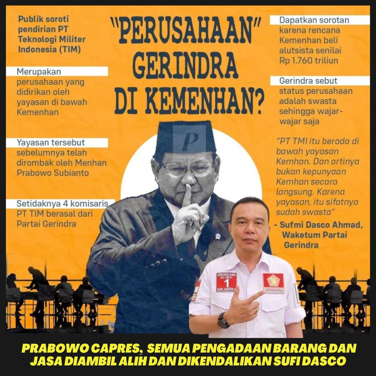 selamatkan_ina's tweet photo. Itu Partai apa Perusahan ?  #PasanganGagal #GibranGagal #TolakPrabowoGibran #Tenggelamkan https://t.co/3PE0EeysGq