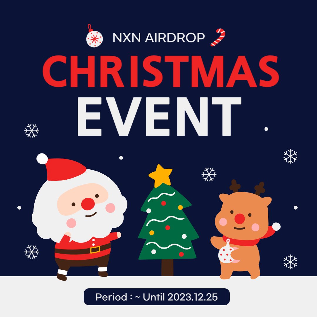 🎅 Congratulation X-mas Naxion #Event
🎁 5 NXN x 1,225 (Random)

✅ #Airdrop 5 NXN to 1,225 lucky winners for completing missions !

⛄ MISSION ⛄
1️⃣ Follow <a href="/Naxion_official/">Naxion Network</a>
2️⃣ RT
3️⃣ Submit Google form⤵
forms.gle/TWQwQRh6DThhNJ…

📅 Period : ~ Until 2023.12.25 🎄