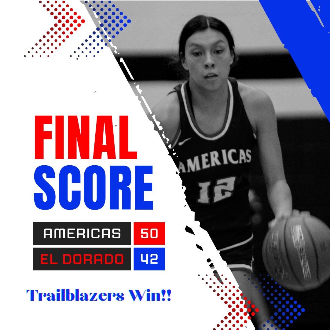 Americas Girls Basketball (@blazerhoops_ahs) on Twitter photo Trailblazers battled through some adversity tonight in order to come out with the victory! Great job ladies!
Leading scorers: <a href="/kylieheart35/">Kylie Marquez</a>-17 pts, <a href="/jaeeherrera3/">jaedyn</a>-13pts, <a href="/t1marAlex/">Timar Alexander</a>-13 pts
<a href="/Americas_HS/">Nancy Torres</a> <a href="/Coach_NoeRobles/">Noe Robles</a> <a href="/Fchavezeptimes/">Felix Chavez</a> <a href="/Prep1USA/">PREP1</a> <a href="/EPSports915/">Borderland Sports</a> Trailblazers battled through some adversity tonight in order to come out with the victory! Great job ladies!
Leading scorers: <a href="/kylieheart35/">Kylie Marquez</a>-17 pts, <a href="/jaeeherrera3/">jaedyn</a>-13pts, <a href="/t1marAlex/">Timar Alexander</a>-13 pts
<a href="/Americas_HS/">Nancy Torres</a> <a href="/Coach_NoeRobles/">Noe Robles</a> <a href="/Fchavezeptimes/">Felix Chavez</a> <a href="/Prep1USA/">PREP1</a> <a href="/EPSports915/">Borderland Sports</a>