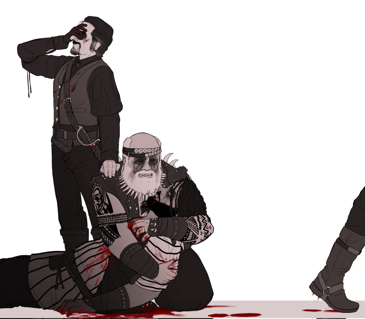 smudgeandfrank's tweet photo. "He didn't even bat a eye when Ivan got killed."
.
#OurFlagMeansDeath #ofmd #izzyhands #Fang #Ivan #Blackbeard https://t.co/sgAuMUsmji