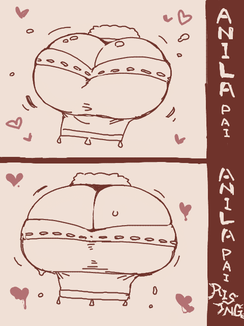 (絵/ほんのちょっとえっち)アニラちゃんのおっぱいに対する個人的なイメージです。