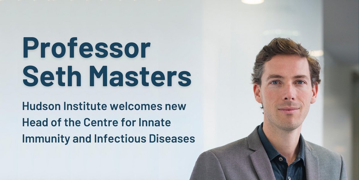 Our world leading #Inflammation programs enter a new era with the appointment of Prof @sethmasters to lead the Centre for Innate Immunity & Infectious Diseases (@CiiiD_Hudson)! 👏🏽