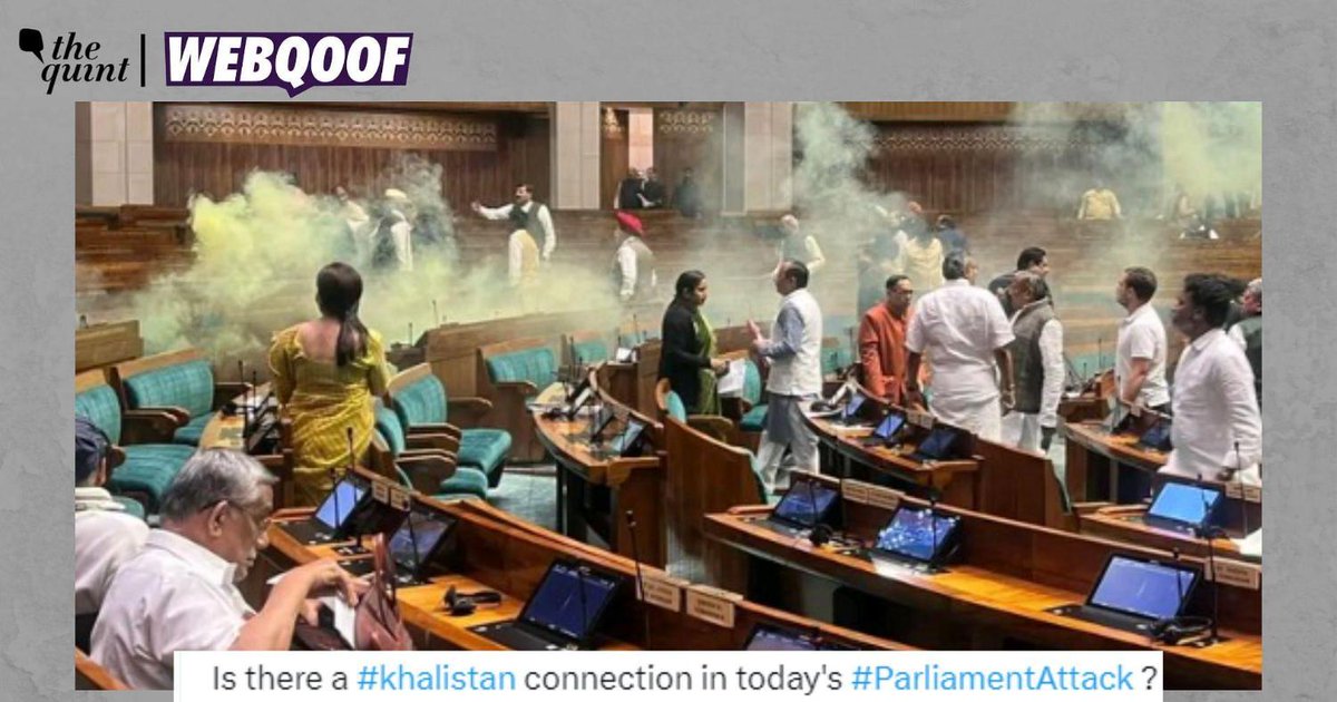 TheQuint's tweet photo. While several social media posts made that claim, primary investigation shows there was no Khalistan connection. https://t.co/A4GWHVg1zy https://t.co/WRjeUCWGLG