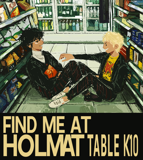 i'll be at holiday matsuri next week in the artist alley at table K10 :-) come say hi!