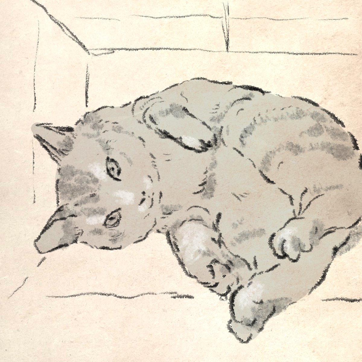 伸びてるけど、ネコ系の宣伝がない。たまに描くネコちゃんの絵でも見ていってください。たまにしか描きません。 以前、超絶にネコを描きたい発作が起きた時に、フォロワーさん達のネコちゃんを描いたりしました。