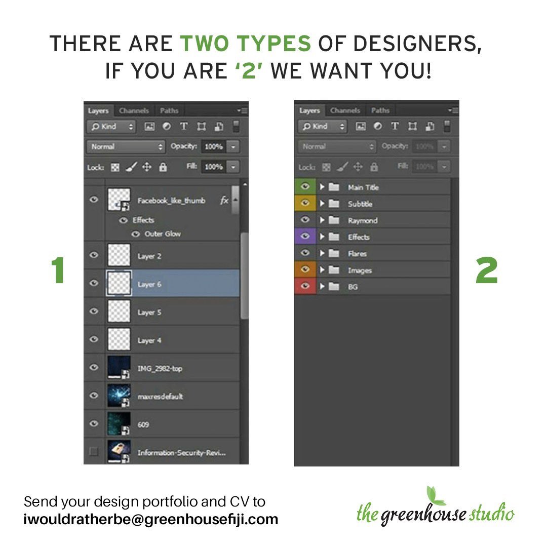 📣 Join our team of creatives! We're on the lookout for a Visual Designer/Graphic Artist to be a part of our team! If you're passionate about design and ready to make your mark, we want YOU! 🚀 Drop us an email at iwouldratherbe@greenhousefiji.com 

#hiring #greenhousefiji