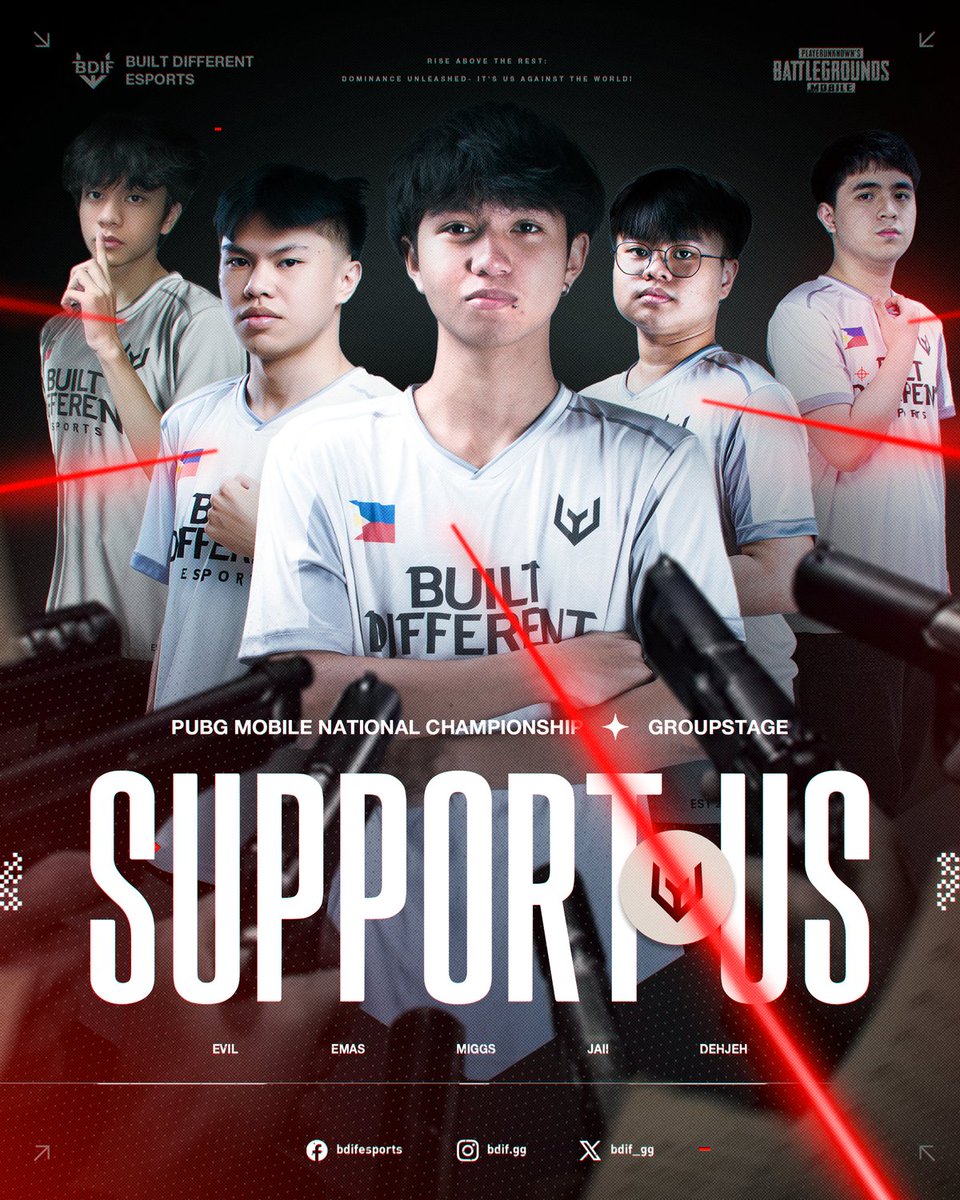 Our PUBGM team is gearing up for the PUBG MOBILE NATIONAL CHAMPIONSHIP (Group stage) tomorrow! Show your support as they face off against the nation's top teams.

#BDIF #BDIFonTop #PUBGM #ROADTOPRO