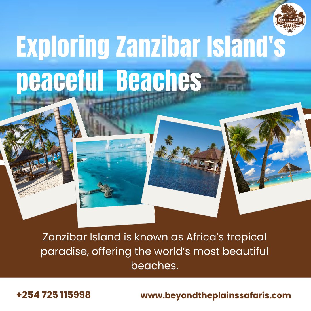 Beyondtheplains's tweet photo. Zanzibar Island-A Journey of Sun, Sea, and Serenity!

Visit our Website https://t.co/kB7ulCI3Zp

#ZanzibarJourney #TropicalParadise #BeachBliss #SunsetMagic  #IndianOceanViews #SerenityAwaits  #ZanzibarGetaway #MemorableHoliday #IslandEscape https://t.co/1kmxuYu08m