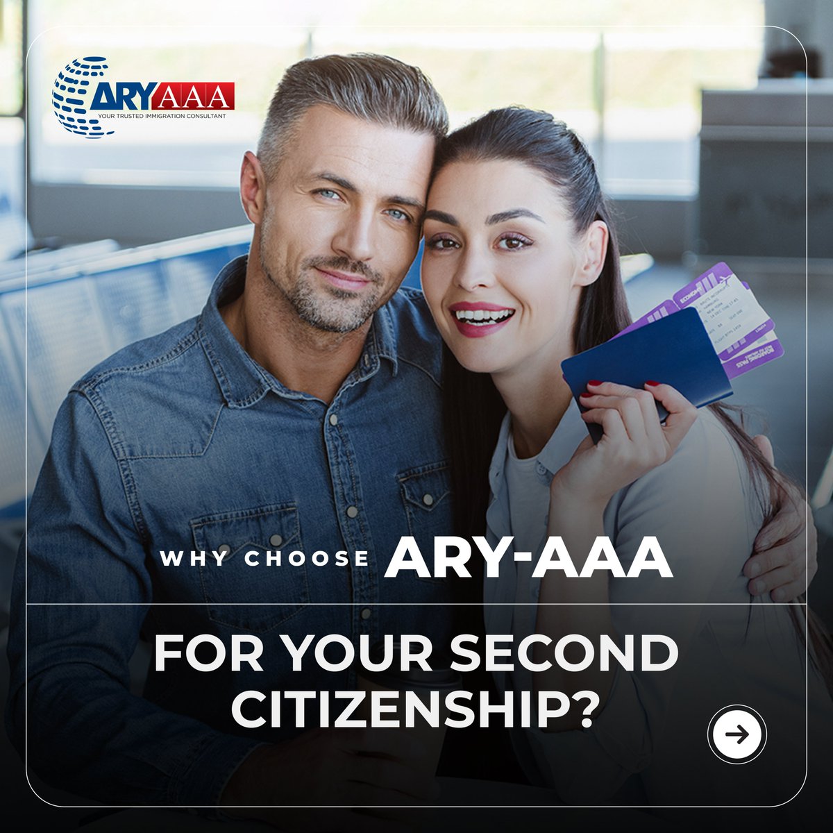 ARYAAAOFFICIAL's tweet photo. Choose ARY AAA for a seamless journey to second citizenship. Benefit from expert guidance, a global presence, and a hassle-free experience. Our experienced professionals are dedicated to making your path to global citizenship smooth and straightforward.
#SecondCitizenship #Travel https://t.co/oomltsSgfs